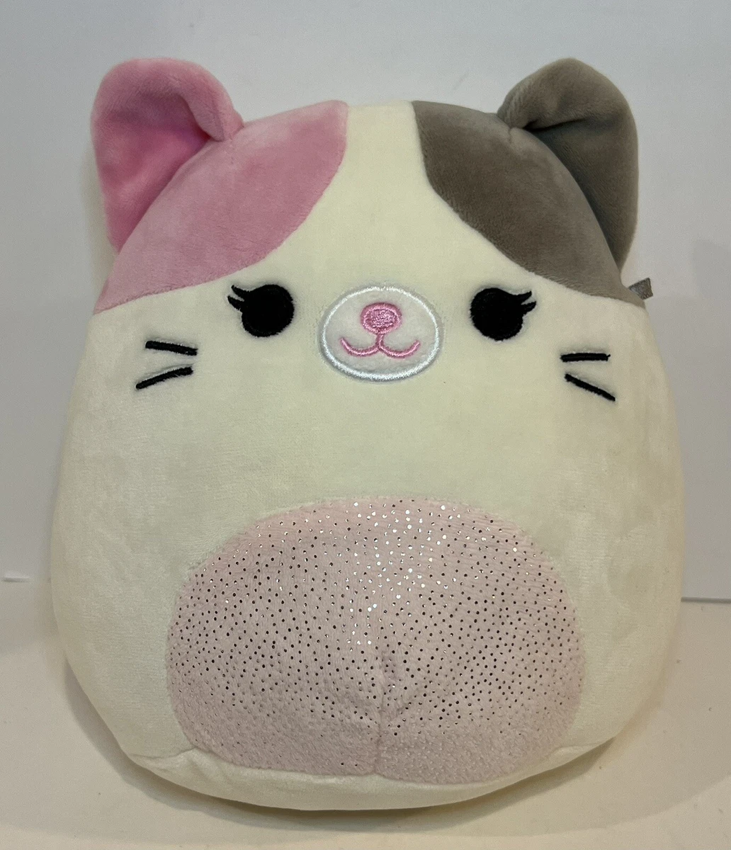 Squishmallow Karina The Cat Plush 2021 Kellytoy 8 Plush Pink White Gray