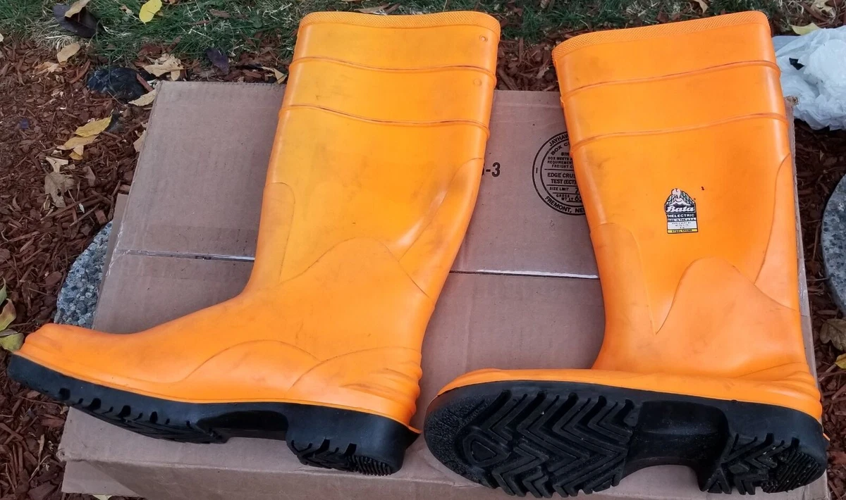 Bata dielectric steel shank high top rubber electricians boots