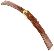 12mm Hirsch Genuine Certified Crocodile Tan Tapered Watch Band 1880 0870