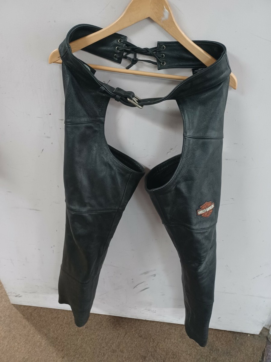 ハーレーダビッドソン チャップス レディースXS Womens Harley Davidson Leather Chaps XS Black Stock 98090-06VW