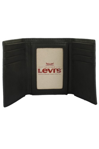 Levi's Men's Synthetic Leather Wallets Levis-JE-2-31L-V1197-Black-OS - Picture 4 of 74