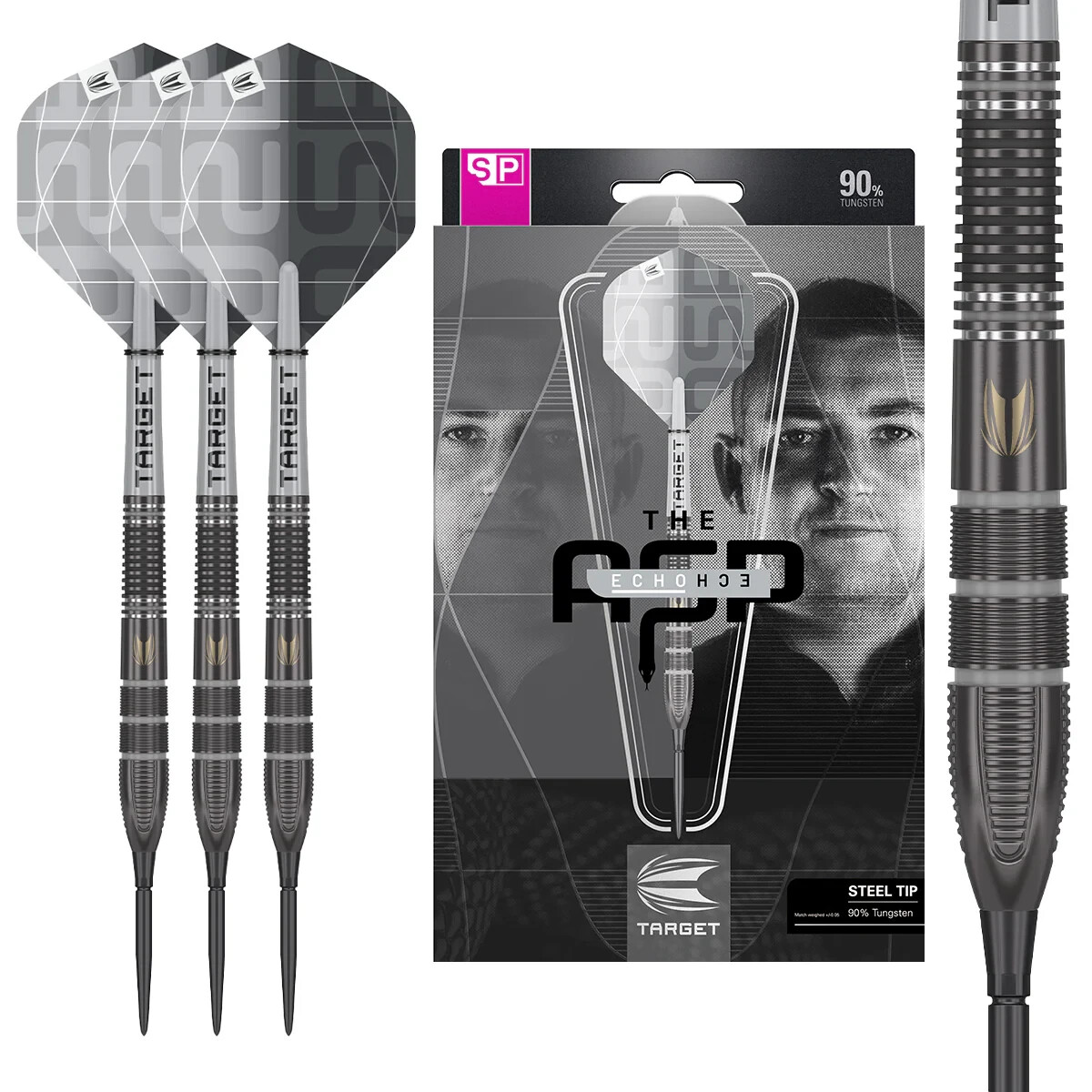 ダーツ Target NATHAN ASPINALL x ECHO 22 gram TARGET NATHAN ASPINALL ECHO 90% TUNGSTEN DARTS WITH SWISS