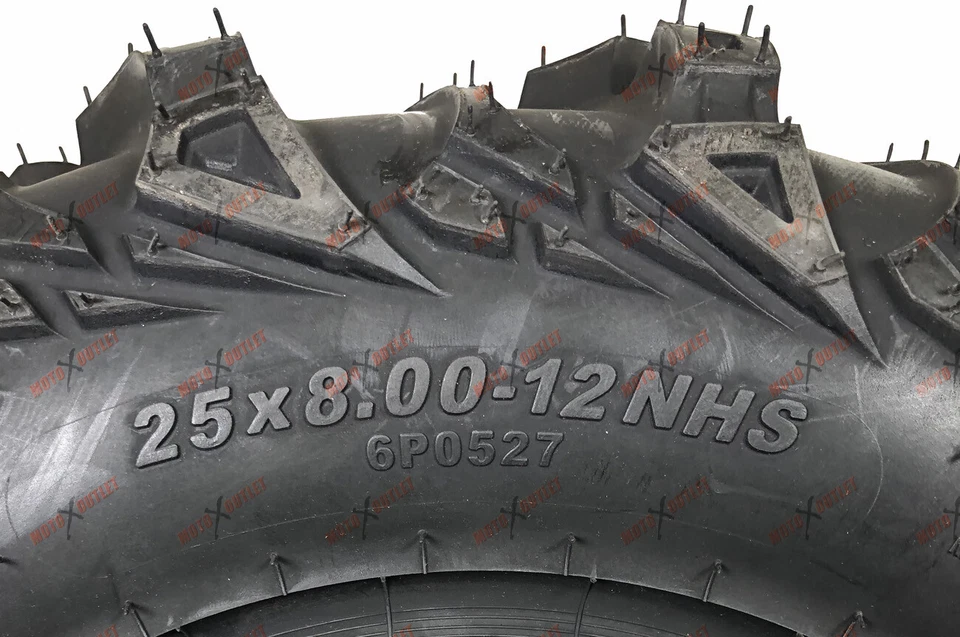 ITP Mudlite II ATV Tires 25x8-12 Front 25x10-12 Rear Set of 4 Mud Lite 2 Two  - Image 3 of 4