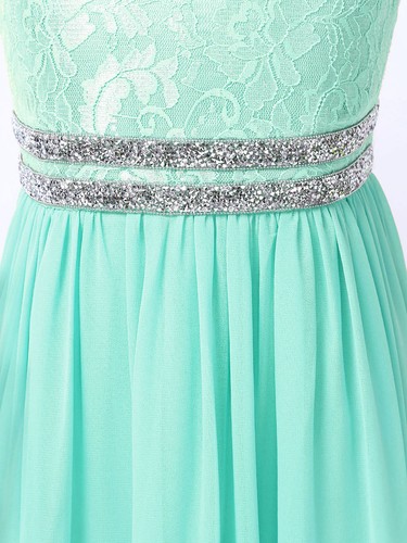 Kids Flower Girsl Dress Wedding Party Chiffon Dresses Floral Lace Maxi Gowns - Picture 8 of 71