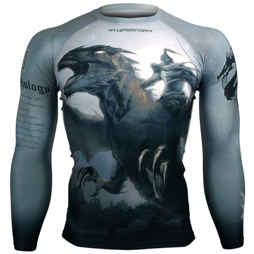 BTOPERFORM Skin Tight Compression Base Layer Under Rash guard MMA Gym S-3 - Picture 6 of 44