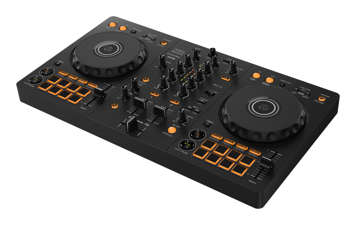 Pioneer DJ DDJ-FLX4 2-Channel DJ Controller + HDJ-CUE1 Headphones