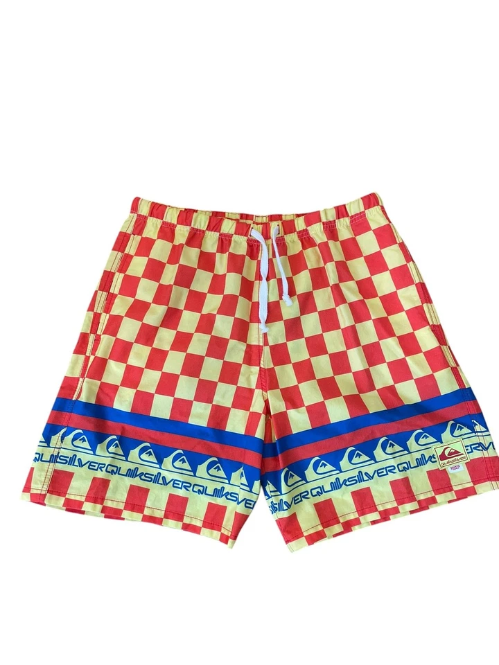 Pantalones Cortos de Playa Quiksilver Stranger Things The Echo Rojo/Amarillo Talla Grande Foto 4 de 4
