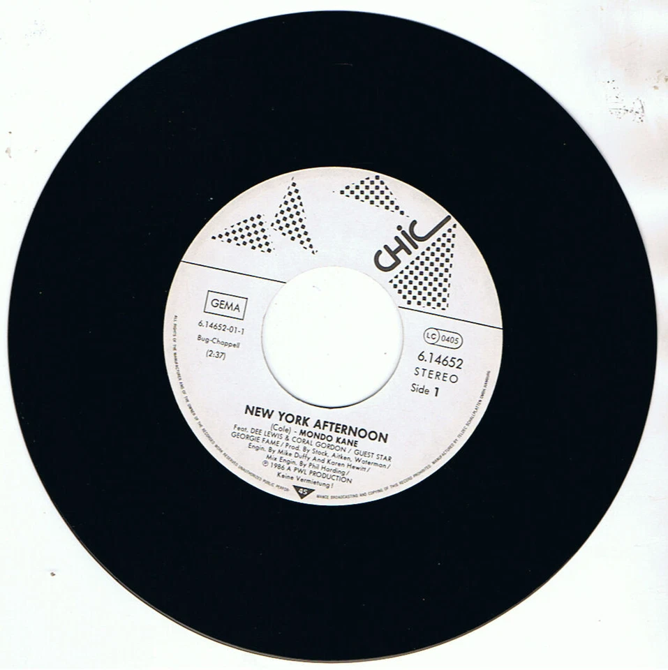 MONDO KANE 7" SINGLE NEW YORK AFTERNOON - Bild 3 von 4