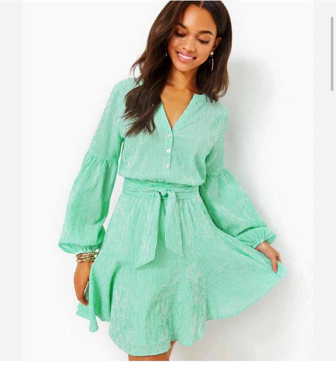 Lilly Pulitzer Carla Long Sleeve Stripped Dress
