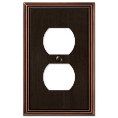 Metro Line Electrical Switchplate Wall Cover Aged Bronze Toggle Rocker Outlet