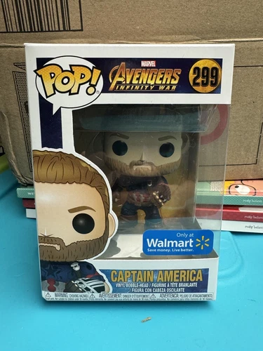 Funko POP! Disney Marvel Avengers Captain America  WalMart Exclusive #299 NRFB