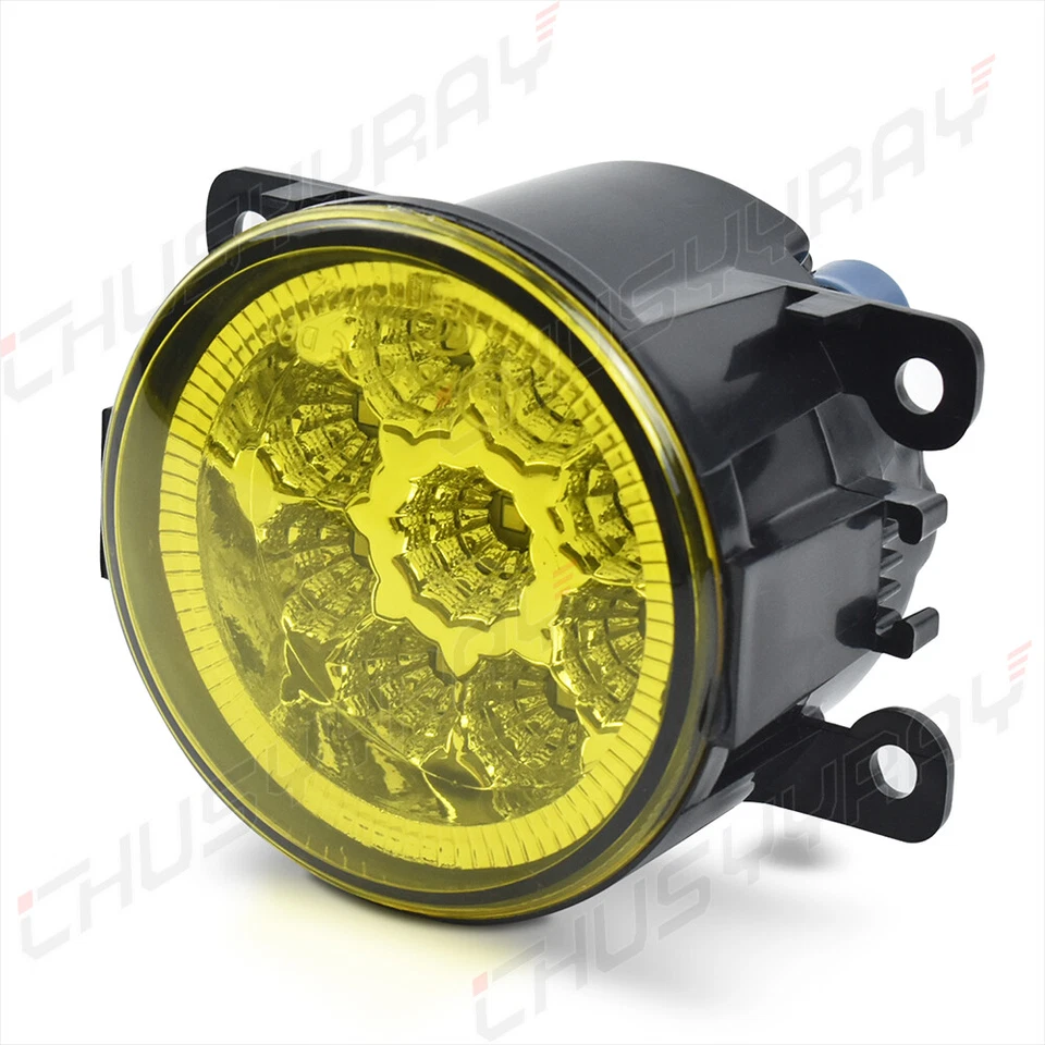 For Peugeot 207 Front Fog Light Set LED Yellow 2006-2009 Pair Left Right - Image 2 of 4