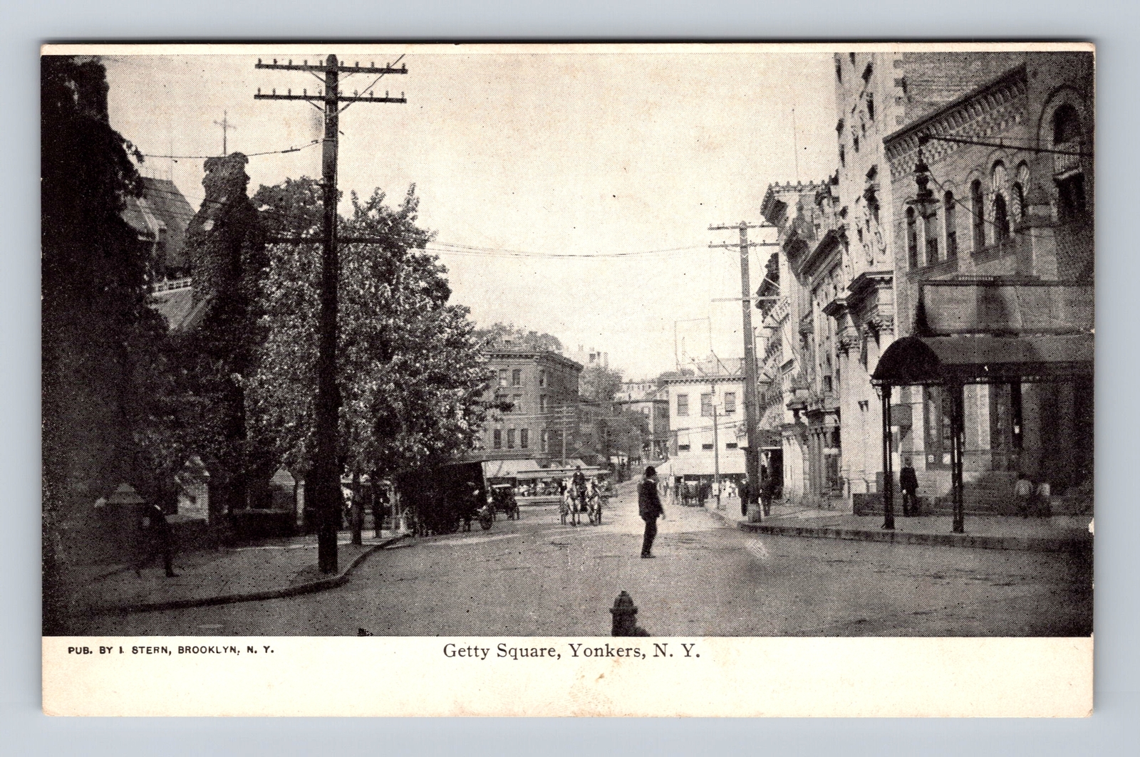 Yonkers NYNew York, Scenic View Of Getty Square, Souvenir, Vintage Postcard eBay