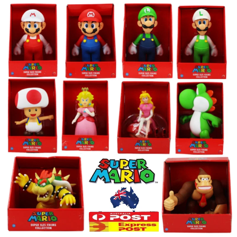Kit 2 Figuras Pvc 12cm Mario E Luigi - Super Mario Bros