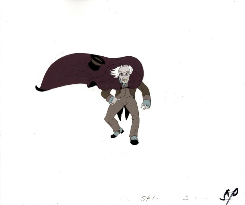 Sherlock Holmes Bravestarr production animation cel Filmation 1988 sp