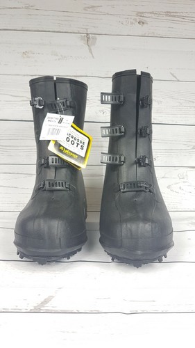 Lacrosse Traction Overshoe Boots Unisex Overboot 12" 4 Buckle Strap Black Size 6 - Picture 3 of 11