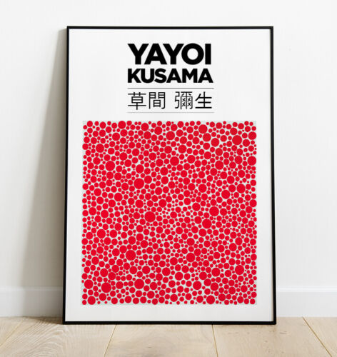 Yayoi Kusama Wandkunst, japanischer zeitgenössischer Druck, Wandkunst, Pop Art - Bild 1 von 4
