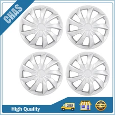 17" Set of 4 Silver Wheel Covers Snap On Full Hub Caps Fits R17 Tire & Rim