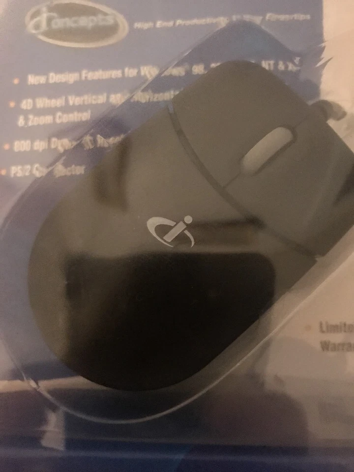 NEW I CONCEPTS MOBIL HORIZONTAL SCROLL E MOUSE 4D WHEEL VERTICAL PS/2 CONNECTOR - Image 4 of 4