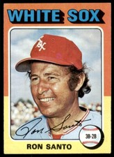 1975 TOPPS RON SANTO CHICAGO WHITE SOX #35 DP15