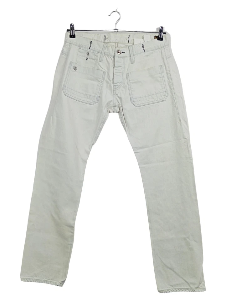 G-Star RAW Jean Regular Homme Blanc Casual (EU 50, INT L, W33) - Photo 1/4