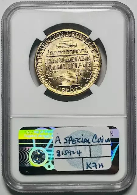 1950 S Classic Commemorative Booker T. Washington NGC MS-67 A Special Coin! - Image 2 of 2