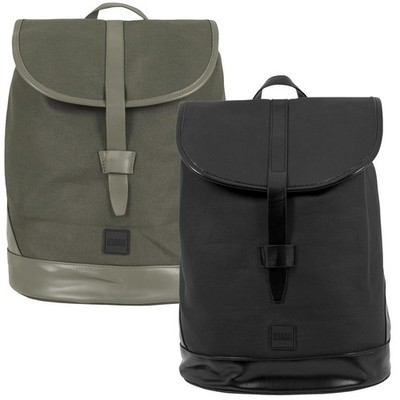 Urban Classics Topcover Backpack Rucksack black olive Logo Tasche Bag TB1286