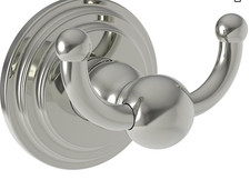 Newport Brass Alveston Double Robe Hook Polished Nickel - 890-1660/15