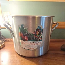 Vintage Vollrath 21.5 Quart Stainless Steel Stock Pot & Lid 78660