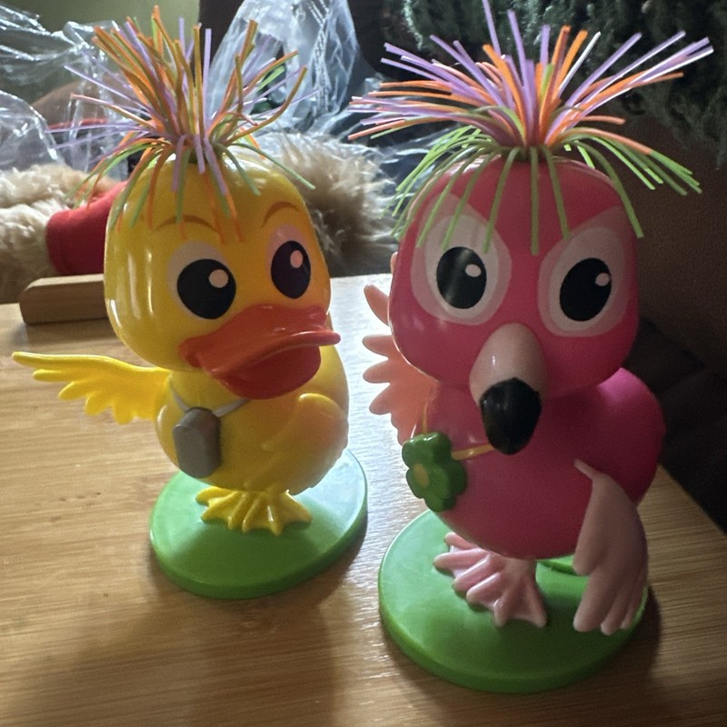 5" Galerie Baby Chick  And Flamingo with Candy Dispenser Pooper with Sound 2022