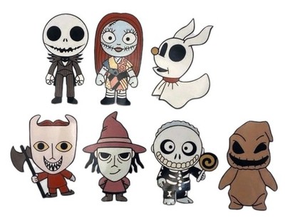 Nightmare Before Christmas Inspired 7 Pack Of Waterproof Stickers Vinyl Laptop