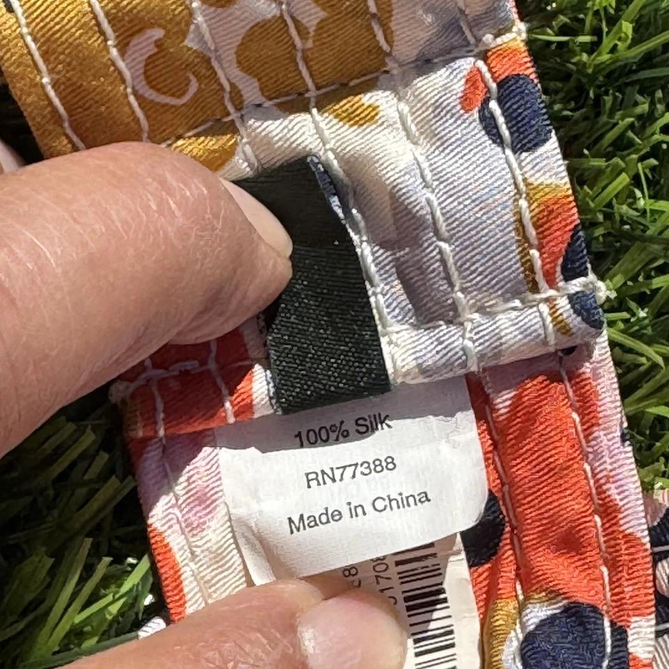 Cinturón de tela vintage bohemio estampado floral Crew S-M Foto 4 de 4