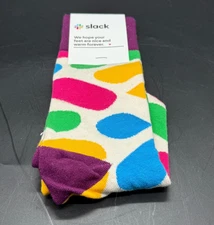 Slack & Salesforce Colorful Crew Socks - Sock Club - Limited Edition NWT