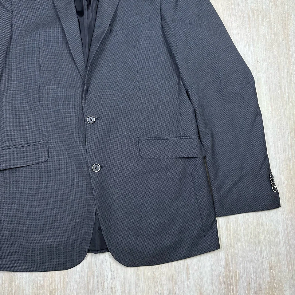 Kenneth Cole Reaction Two Button Career Business Office Men's Blazer Jacket 40L - Image 3 of 4