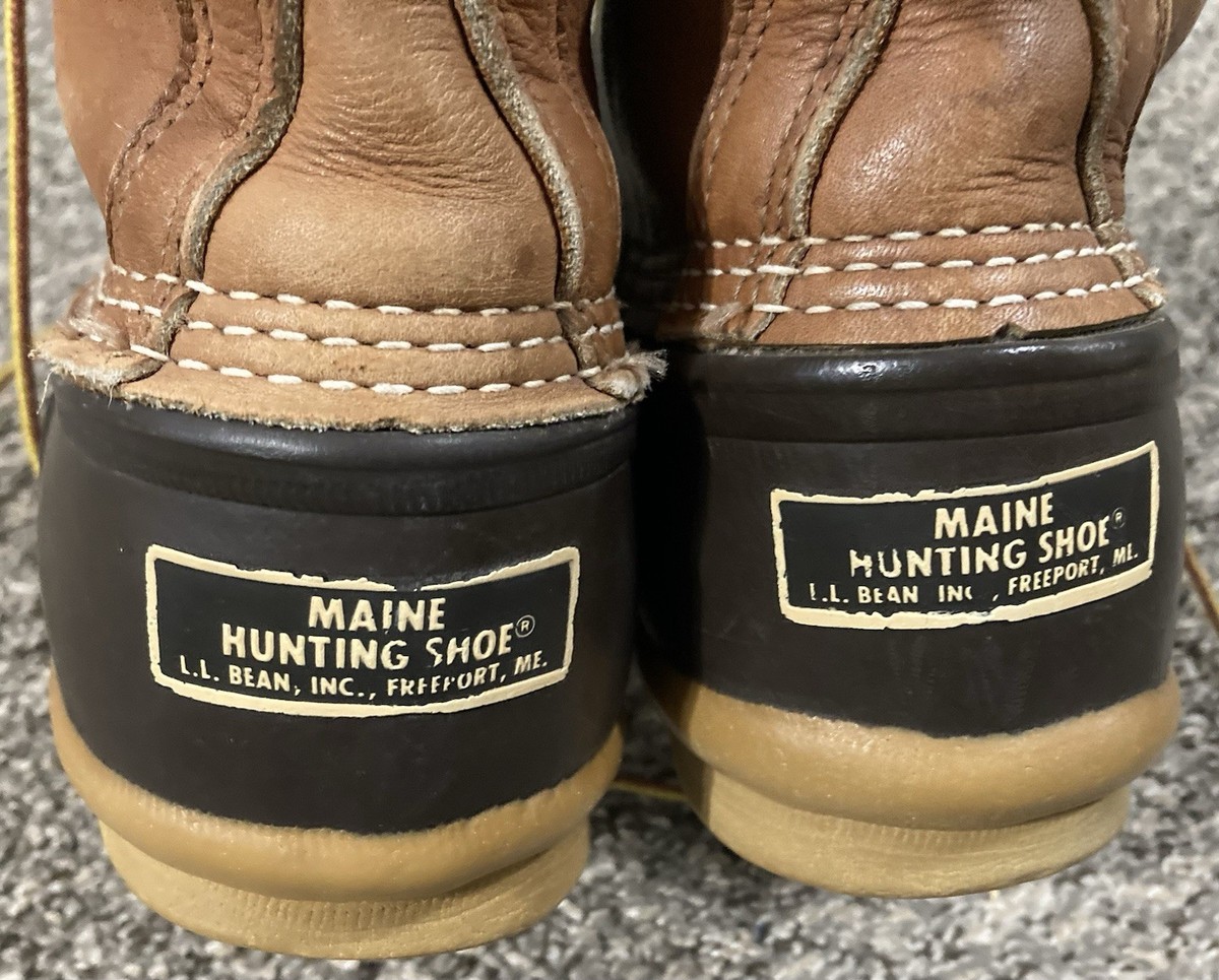 LL Bean Maine Hunting Shoe Mens Brown Gore-Tex Thinsulate Duck Boots Made in USA L.L. Bean Hunting Boots for sale | eBay main image 4