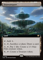 Fountainport (Extended Art) #368 - Bloomburrow - Rare Land
