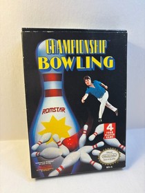 Nintendo NES Championship Bowling Video Game Complete in Box CIB Tested