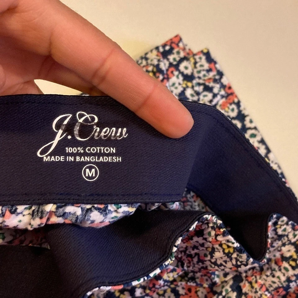 J. Boxers Crew Estampados en Algodón Mediano Floral Azul Marino y Rosa Foto 3 de 4