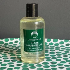 The Body Shop Unfragranced Body Massage Oil 4.2 oz Bottle Discontinued HTF
