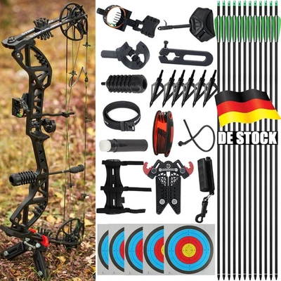 TOPARCHERY 30-70lbs Compoundbogen Let-off 75% Bogen für Erwachsene Jagd Bogenschießen RH