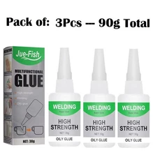 Welding High Strength Oily Mighty Instant Glue Adhesive Waterproof Glue 30ML USA