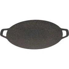 Non-stick Korean BBQ Grill Pan 9.4 Inch with Baking Tray Heating Stove for