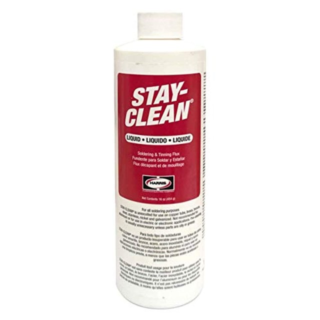 Stay Clean 16 Ounce Liquid Soldering and Tinning Flux For all Soldering