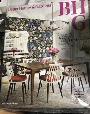 Better Homes & Gardens Magazine January February 2025 Issue Reset & Refresh