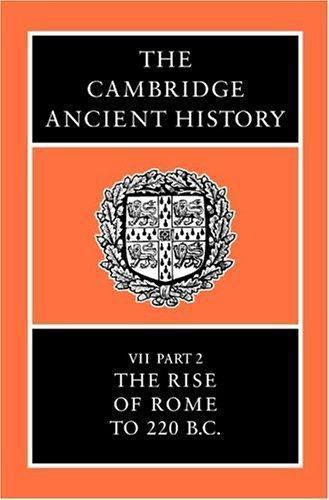 The Cambridge Ancient History Walbank Astin Frederiksen Ogilvie Part 2 2e