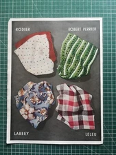 1158 Advertising circa 1960 fabrics Rodier Labbey Leleu Perrier back Meyer