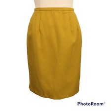 Harve Benard Vintage Yellow Wool Pencil Skirt...