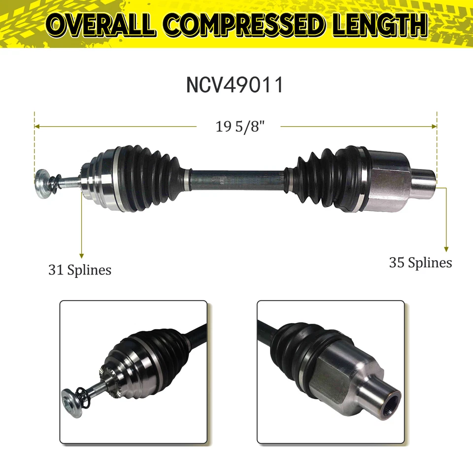 Conjunto de eje articulado eje CV delantero derecho para BMW X1 2016-2019 2018-2022 X2 Foto 3 de 4
