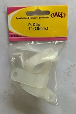 W4 1"/25mm White P Clip Pack of 5 37831