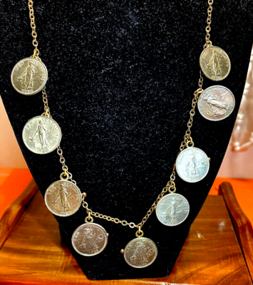 1960 Philippines Guess Coin Necklace Pendant 10 Centavos Real